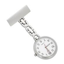 Nurses Lapel Pin Watch 24hr Military Time Analog FOB Infection Control Watch reloj de bolsillo