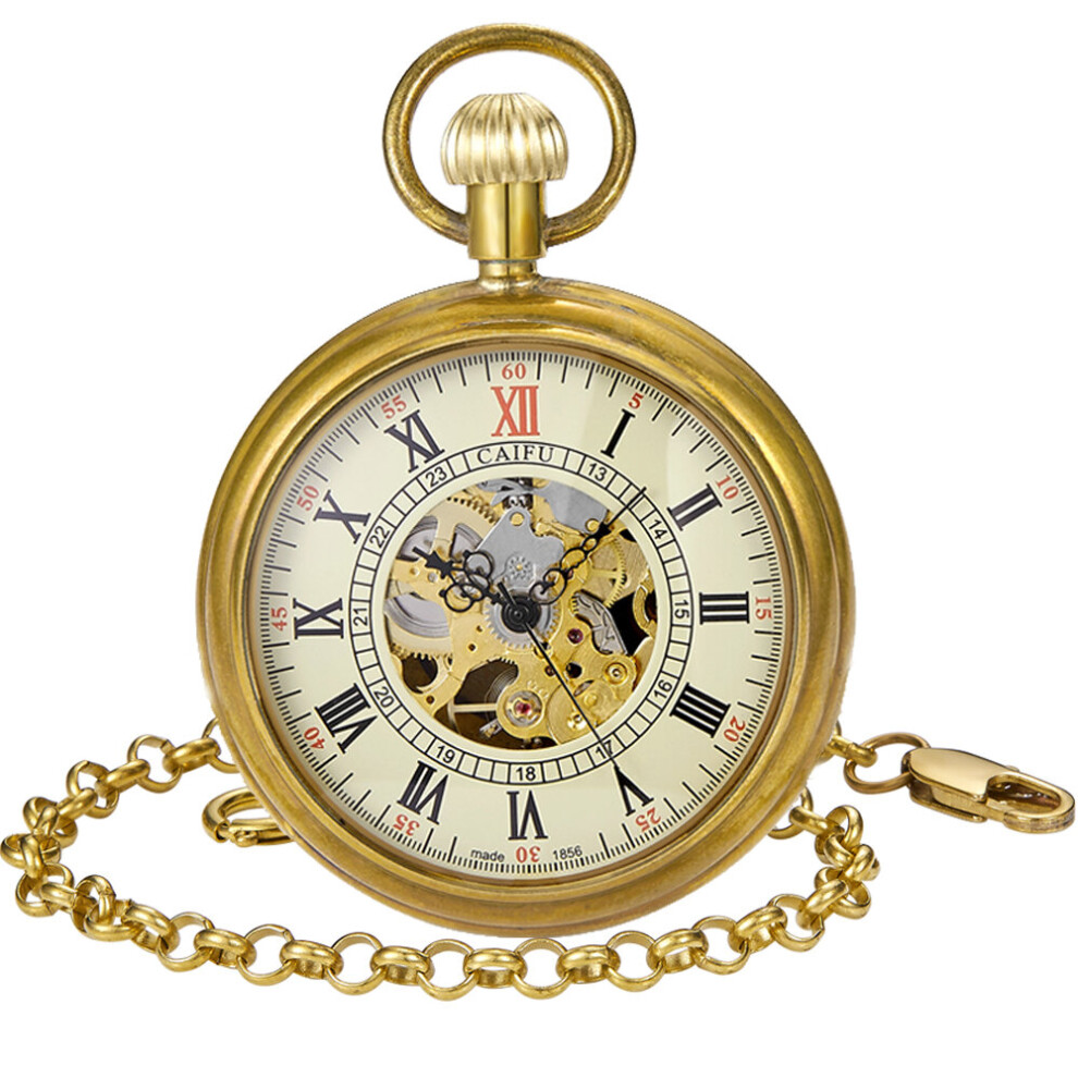 Pocket Watches Mechanical For Men Women Hand Wind Casual Steampunk Chain Watches-image-OPC-PBTJQX8-NEW