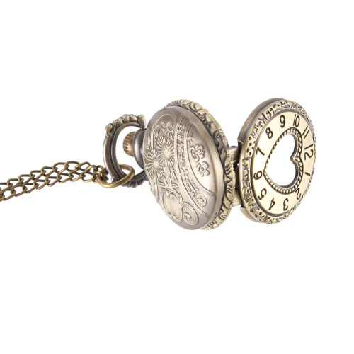 Vintage Solid Hinge Metal Hinge Connection Nice Unique Adjustable Comforable And DuraWatch Chain Hollow Love Heart 2