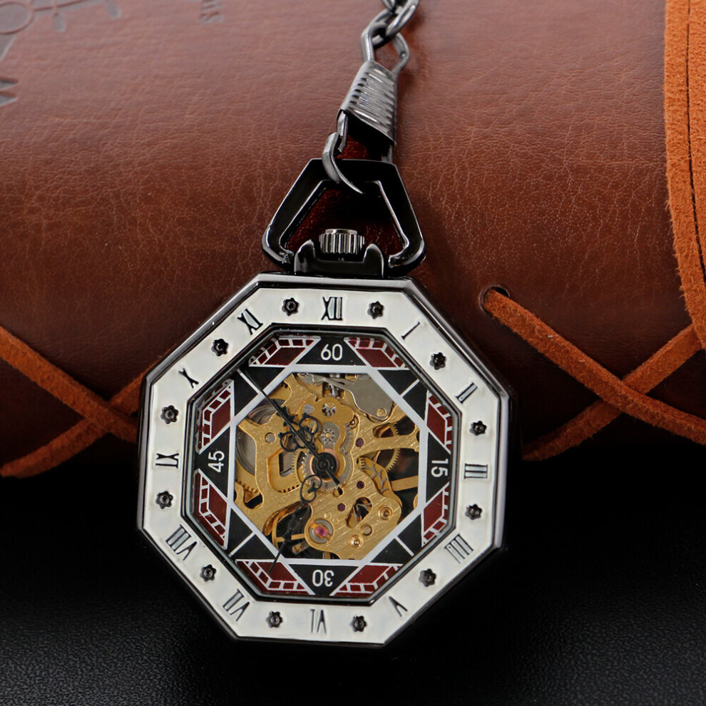 High Mechanical Pocket Watch, Irregular Hollow Design, Unisex Necklace, Timing Pendant, Men's and Women's Pocket Watches-image-OPC-PBTJSBY-NEW