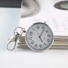 10pcs/lot Quartz Pocket Watch Lobster Clasp Digital Display Keychain Pocket & Fob Watches for Nurses Children Students Gift