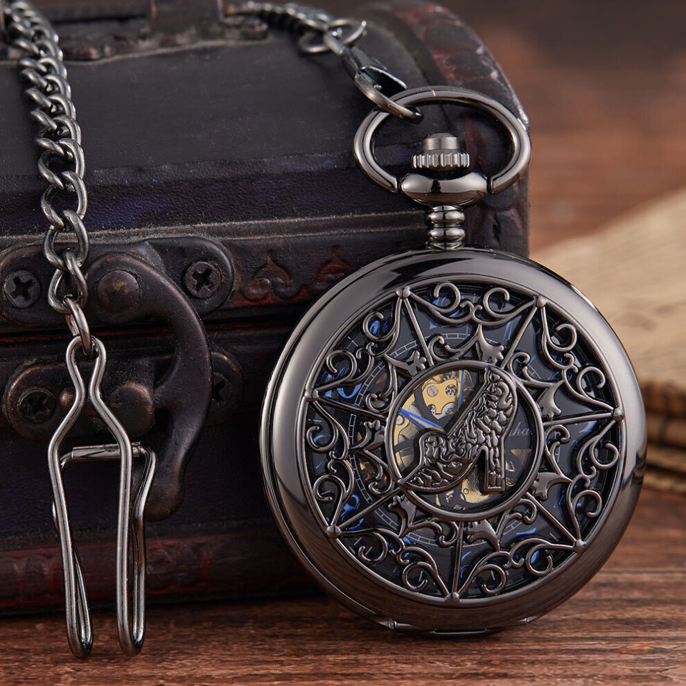 Vintage Arrival Mechanical pocket watch Golden Carved Flower Pattern Hollow Women's' high-heeled shoes Hand Wind Pocket Watch-image-OPC-PBTJTFG-NEW