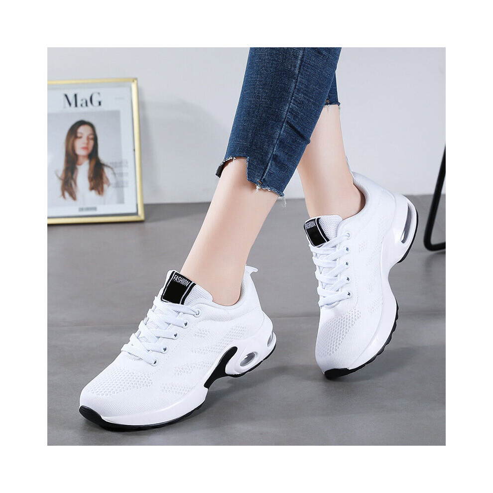 (whiteShoes Black-38) Women Sneakers Shoes Plus Size Shoes Ladies Vulcanize Women's Sneakers Flat Round Toe Sneakers Trainers Shoes Woman