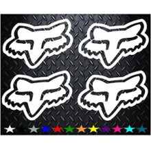 4X Fox Stickers/Decals Cycling Bike Car Van motocross