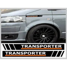 VW  T5-5.1 Transporter Vinyl Wing Decal Sticker Orange,  More Colour's Available