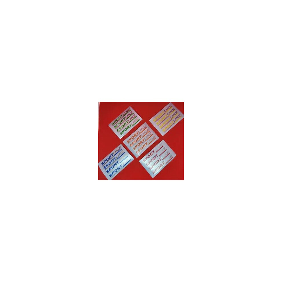 Vw T5 T6 Transporter Caddy Sportline Or Highline Mirror Decal Stickers X4 5060971523934
