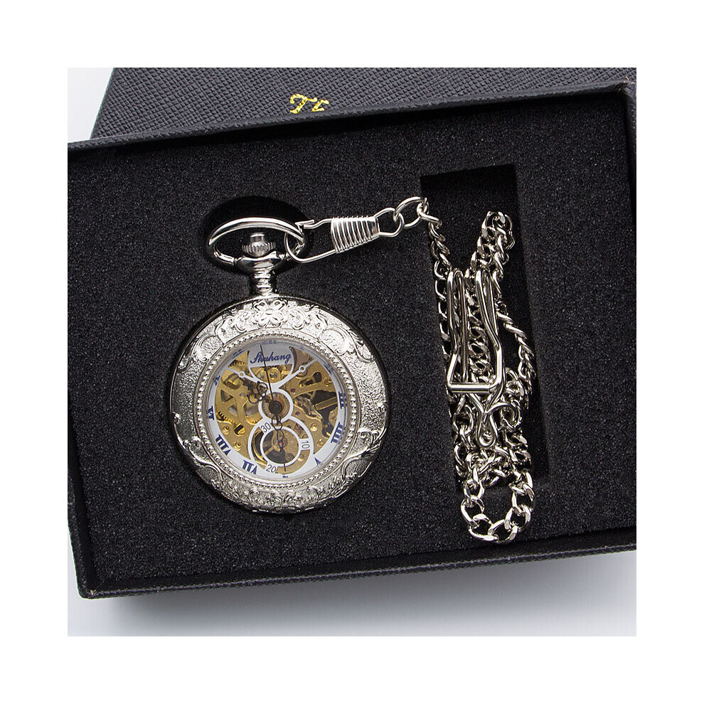 Skeleton Watches Steampunk Silver Classic Vintage Mechanical Pocket Watch for Men Women PJX1369-image-OPC-PBTJSF5-NEW
