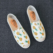 Summer Ladies Casual Comfort Bohemian Slip On Lazy Shoes Female Womens Flat Slip On Canvas Strap Loafers Straw Espadrilles