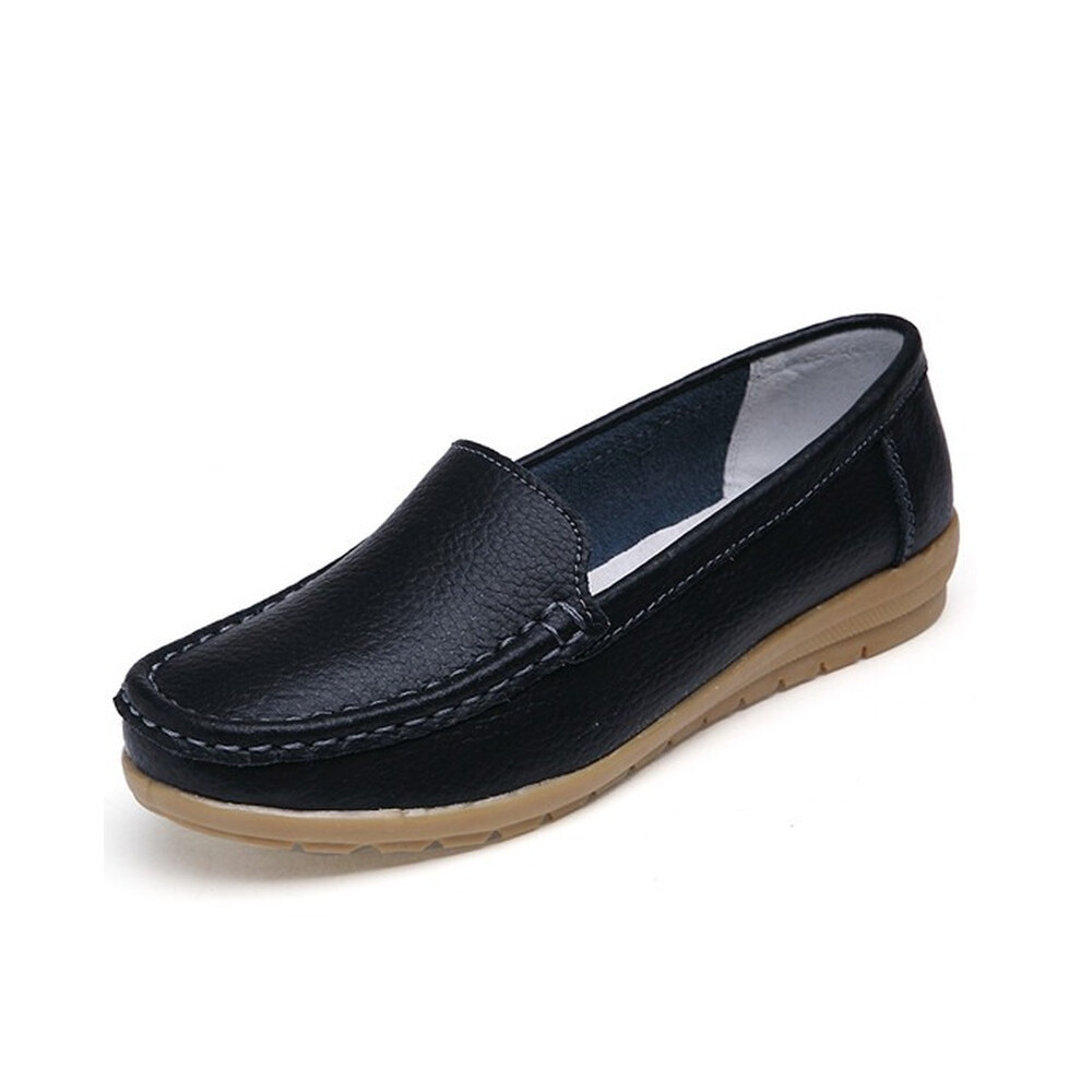 Summer Women Flats Shoes Casual Flat Shoes Women Loafers Shoes Soft Leather Slip On Solid Women's Shoes-image-OPC-PBTKFGT-NEW