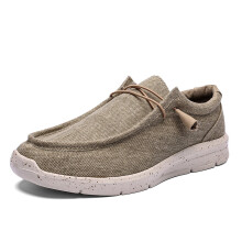 (beige 8081 Beige-44) Spring Summer Classic Mens Canvas Loafers Big Size 48 Comfortable Platform Shoes Casual Men Flats Low Shoes Men Espadrilles