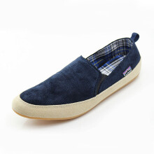 (Blue-45) Summer Casual Canvas Shoes Men Loafers Breathable Espadrilles Men Shoes Casual Comfortable Light Flat Shoes Men Footwear