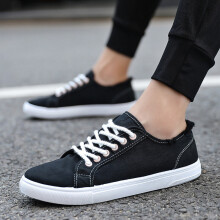 (Black-7) Summer casual canvas shoes, flat bottom breathable running tenis masculino adulto mens shoes casual espadrilles