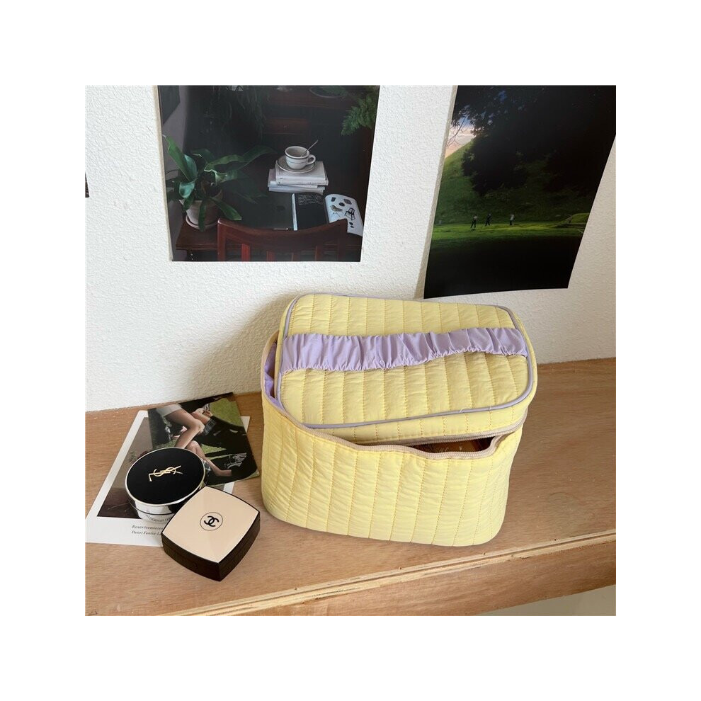 Multicoloured Bentoy Milkjoy Nylon Cosmetic Bag, Women's High-Capacity Cosmetic Bag, Portable Washing And Storage Bag,