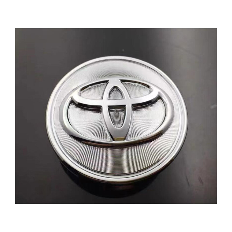 SET OF 4 TOYOTA WHEEL RIMS CENTER CAPS CHROME LOGO 62MM CAMRY