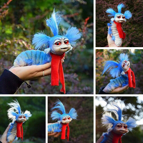 Worm from Labyrinths Handmade Worm Stuffed Toy Present Plush Doll Gift 2