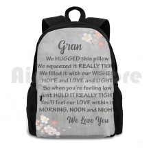 Gran Pillow-Grey Gran Pillow-Grey And Pink-Cute Gran Pillow-Fun Gran Pillow Outdoor Hiking Backpack Waterproof Camping Travel