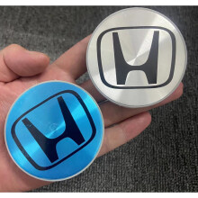 Set of 4 Honda Wheel Rim Center Caps Silver/Black Logo 69MM/2.75