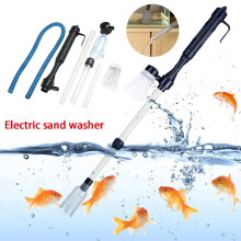 Electric Siphon Cleaner Fish Tank Aquarium Gravel Clean Hand Pump Vacuum Kit