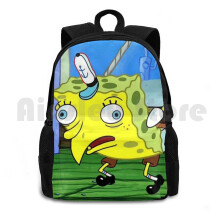 Mocking Meme , Sponge , Bob Outdoor Hiking Backpack Riding Climbing Sports Bag Mocking Meme Meme Funny