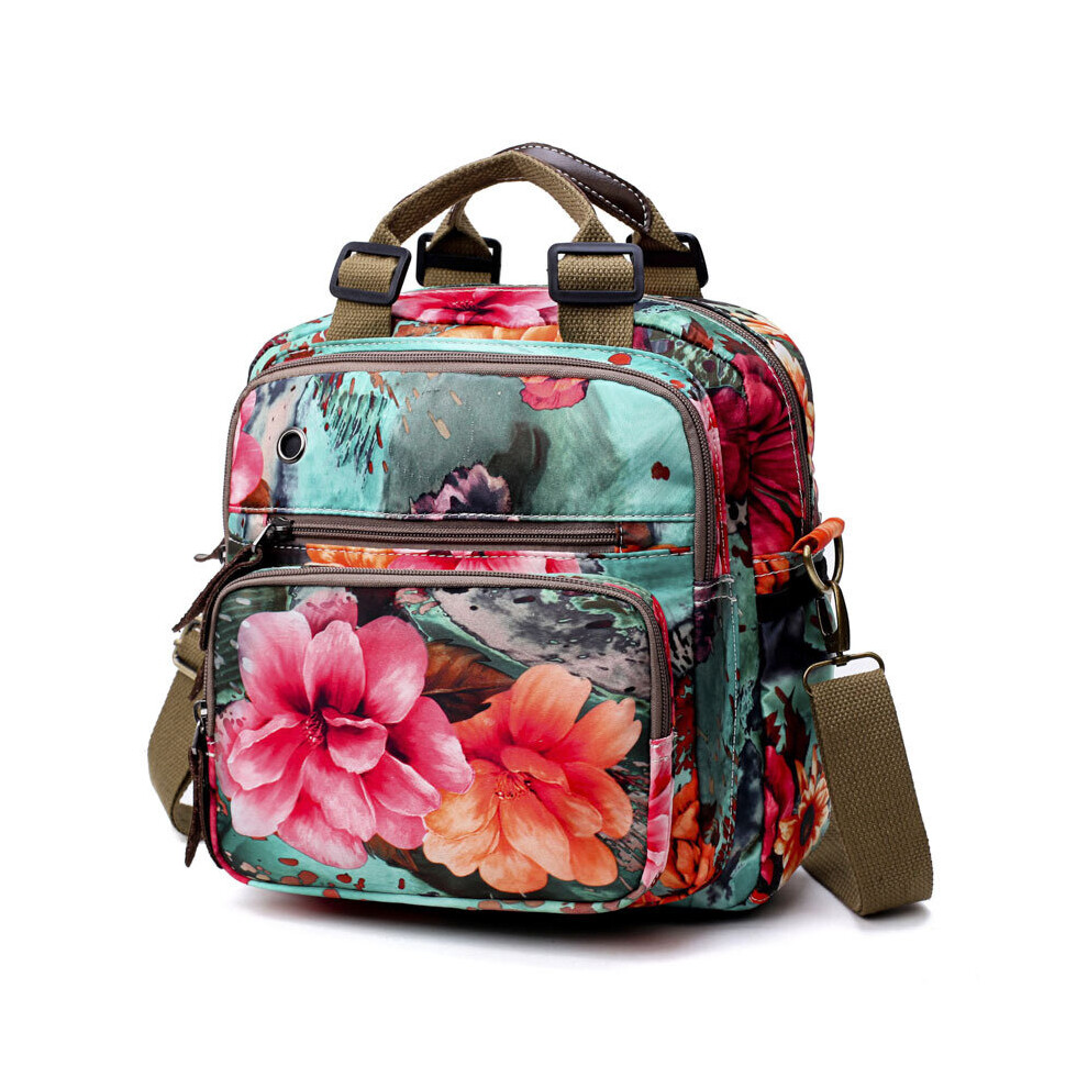 Colorful Flower Baby Diaper Bags Travel Maternity Bag Backpack Nappy Bag Large Capacity Backpack Mommy Multifunction
