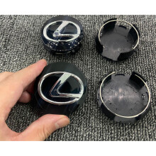 SET OF 4 LEXUS BLACK WHEEL HUB CENTER CAP RIM 62MM