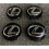 Sæt med 4 Lexus sorte centerkapsler til hjulnavet 62 mm 2