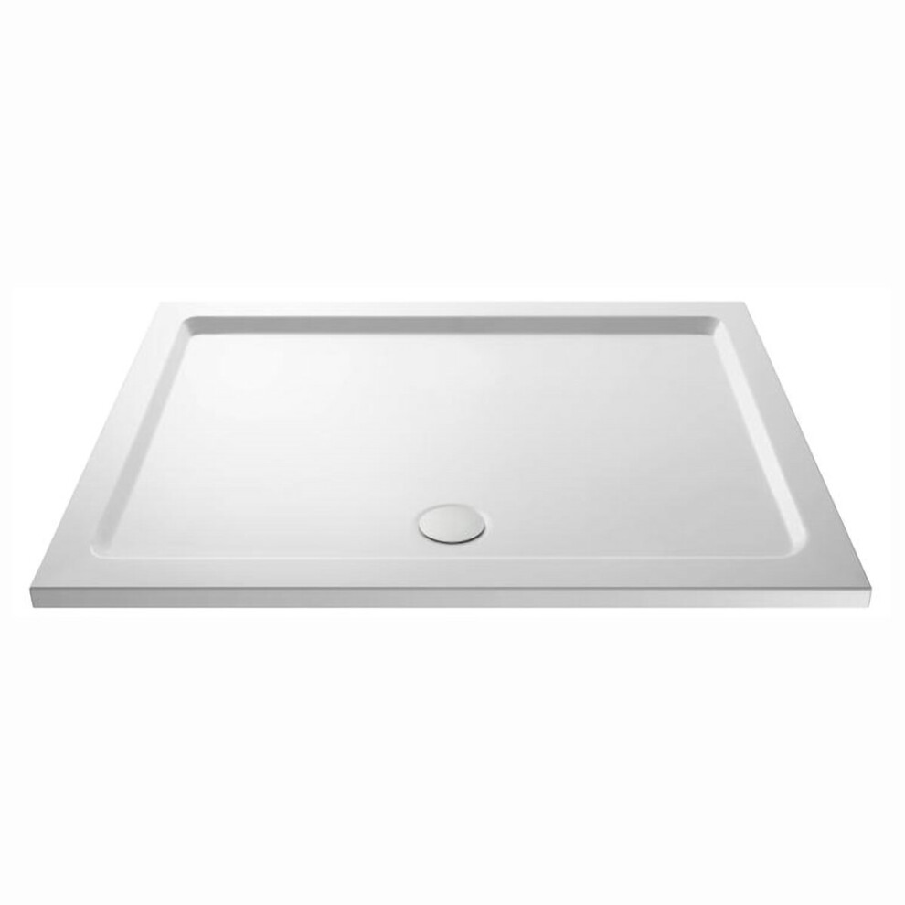 Slim 1600 x 700 Rectangular Stone Resin Shower Tray For Wetroom Enclosure