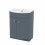 NES Home Nes Home Grey 600mm Freestanding Gloss Basin Vanity Storage Unit 4