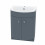 NES Home Nes Home Grey 600mm Freestanding Gloss Basin Vanity Storage Unit 5