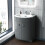 NES Home Nes Home Grey 600mm Freestanding Gloss Basin Vanity Storage Unit 1