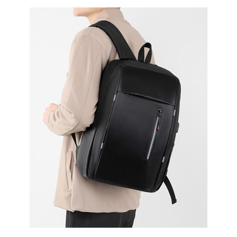Business Laptop Bag Usb Charging Backpack For Men Large Capacity Men's Backbag Casual Male Schoolbag Black 885655971871