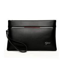 YUES KANGAROO Men Clutch bag PU Leather Large Capacity Soft Leather Casual Envelope Wallets Youth mobile phone Handy Purse