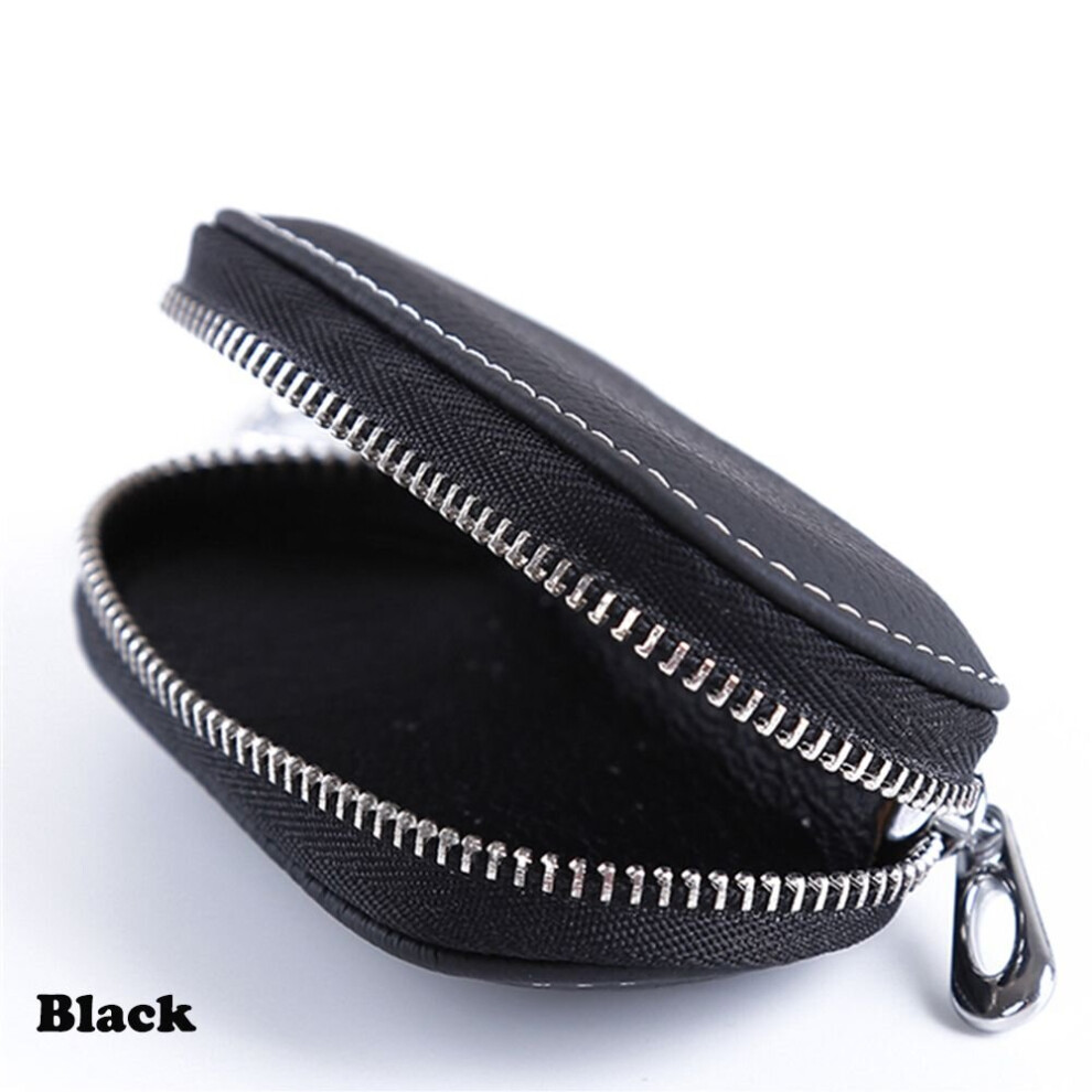 Portable Protective Auto Universal Solid Car Key Bag Key Cover Zipper Leather Case Multicoloured 885662311806