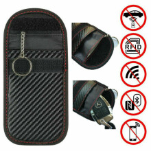 1pc Anti-theft Car Key Fob RFID Signal Blocker Faraday RFID Signal Blocking Pouch Bag Key Wallets Rfid Key Protector