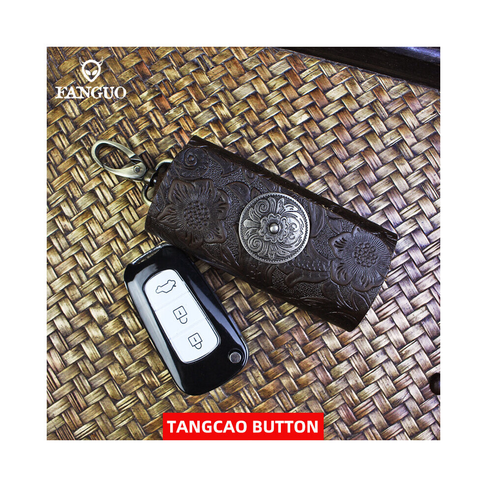 Portable Leather Housekeeper Storage Pouch Car Keychain Key Holder Bag Case Unisex Wallet Cover Bag Mini Key Wallet Multicoloured 885662313978