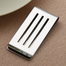 Stainless Steel Craft Money Clips Hollow Out Portable Cash Clamp Holder