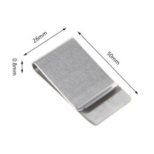High Metal Pen Holder Money Clip Stainless Steel Money Clip Dollar Cash Clamp Holder Wallet for Men Women