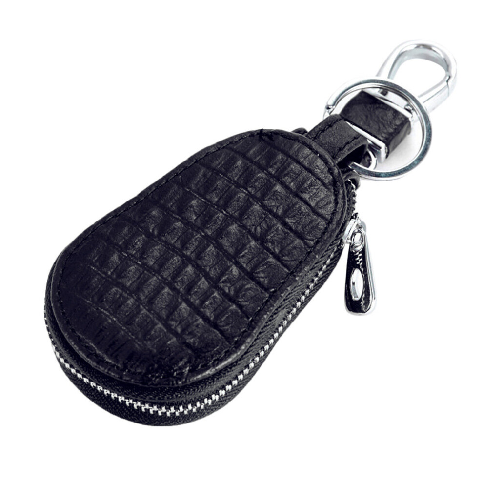 Car Key Bag Pu Leather Car Keychain Holder Cover Zipper Keys Pouch Purse Xin-Shipping Black 885662312018
