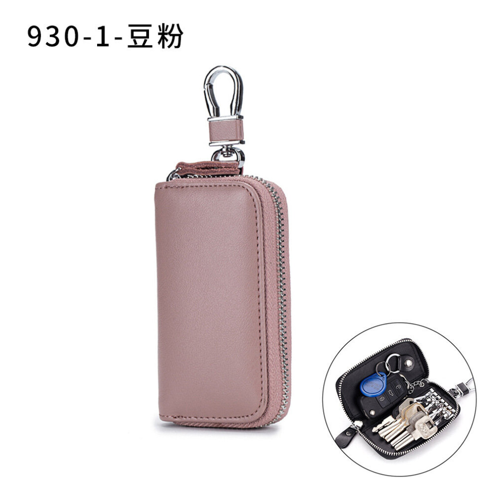 Men Key Holder Leather Car Key Wallets Keys Organizer Women Keychain Covers Zipper Key Case Bag Unisex Pouch Purse Multicoloured 885662312407