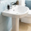 NES Home 550mm ECO Basin With Pedestal White 4