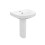 NES Home 550mm ECO Basin With Pedestal White 5