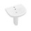 NES Home 550mm ECO Basin With Pedestal White 6