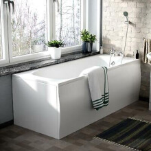 Standard Bath Tub Round Single Ended 1700mm x 700mm With Legs