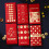 6Pcs/Bag Hot Stamping Rabbit Red Packet Chinese Year Decor Spring 6