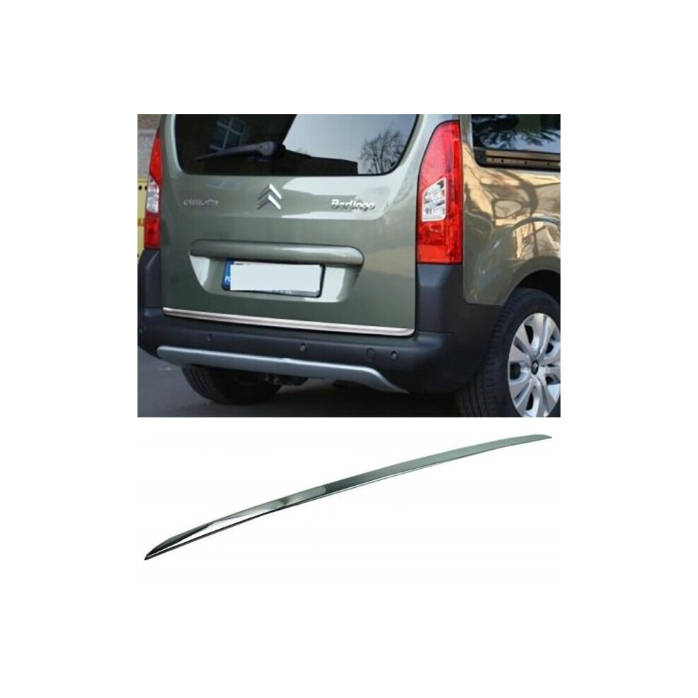 Citroen Berlingo Ii B9 - Chrome Trunk Trim - Tailgate Accent 4103470264029
