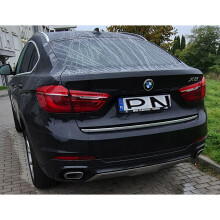BMW X6 F16, F86 2014+ Chrome Trunk Trim - Tailgate Accent - Premium Car Rear Detail - Shine Enhancer Tuning