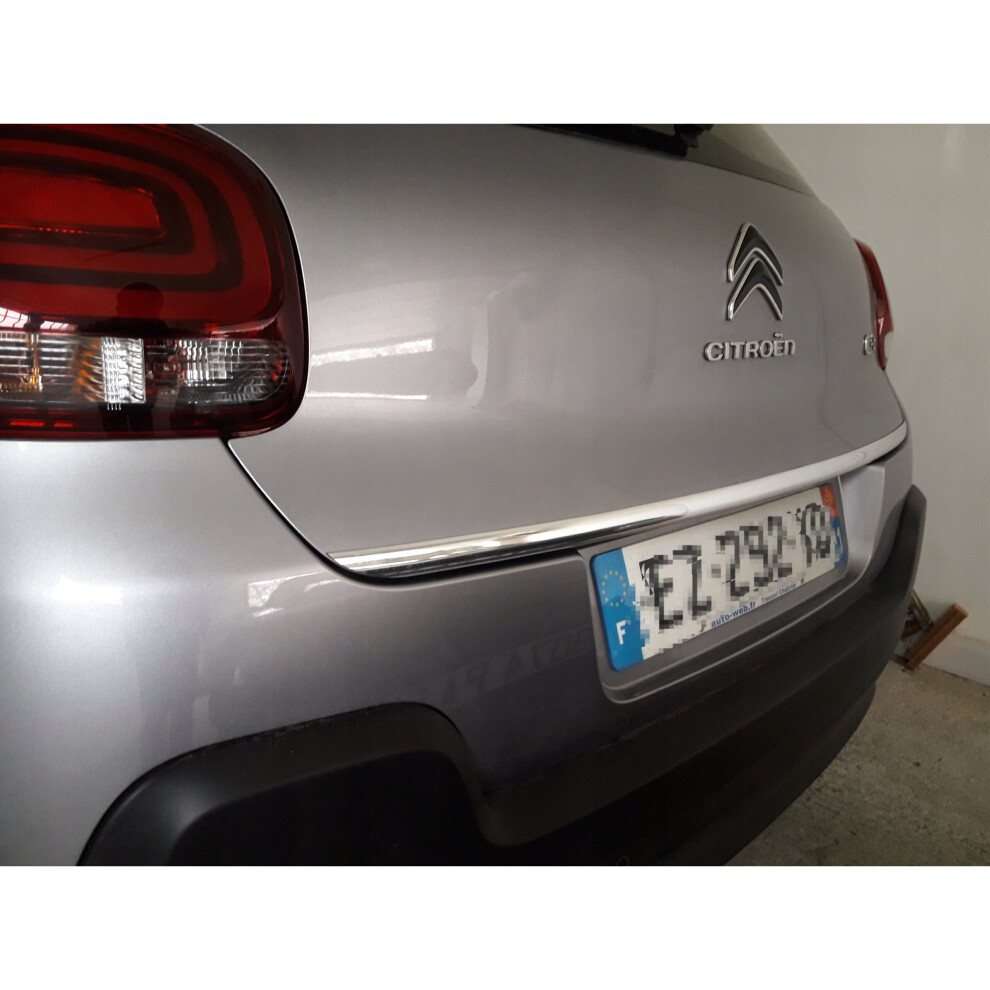 Citroen C3 Iii 2017- Chrome Trunk Trim - Tailgate Accent 4113043107356