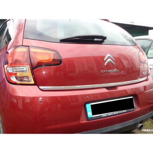 Citroen C3 II 08- Chrome Trunk Trim - Tailgate Accent 2