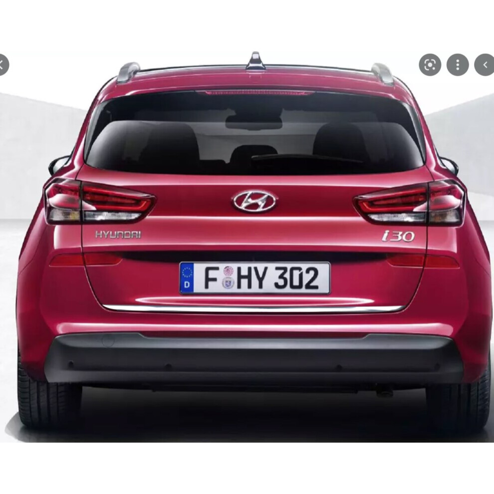 Hyundai I30 Iii Chrome Trunk Trim - Tailgate Accent - Premium Car Rear Detail 4106110556416