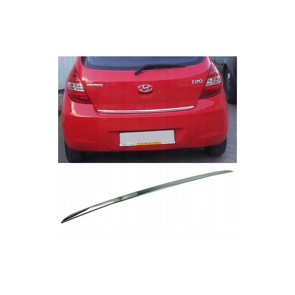 Hyundai I20 I Pb Pbt Chrome Trunk Trim - Tailgate Accent - Premium Car Rear Detail 4100465610311